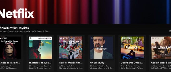 Netflix s’associe à Spotify pour proposer playlists et podcasts originaux