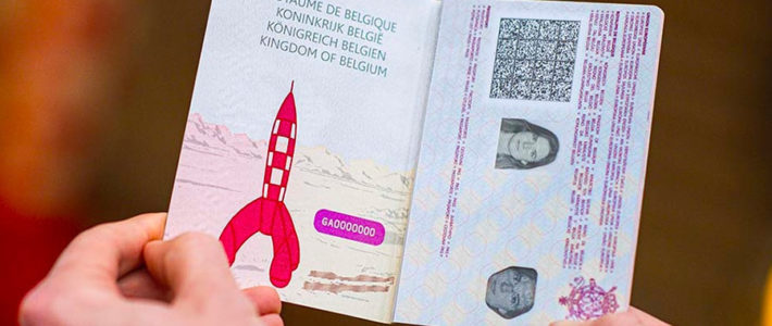 Le nouveau passeport Belge rend hommage aux voyages dans la BD