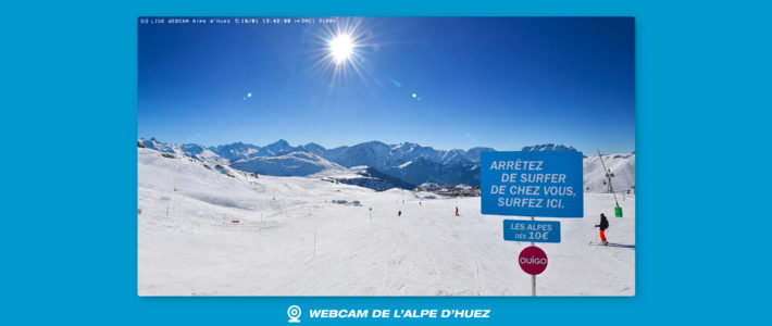OUIGO s’infiltre sur les webcams des stations de ski