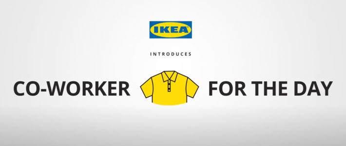 IKEA transforme les porteurs de chemises jaunes en employés d’un jour
