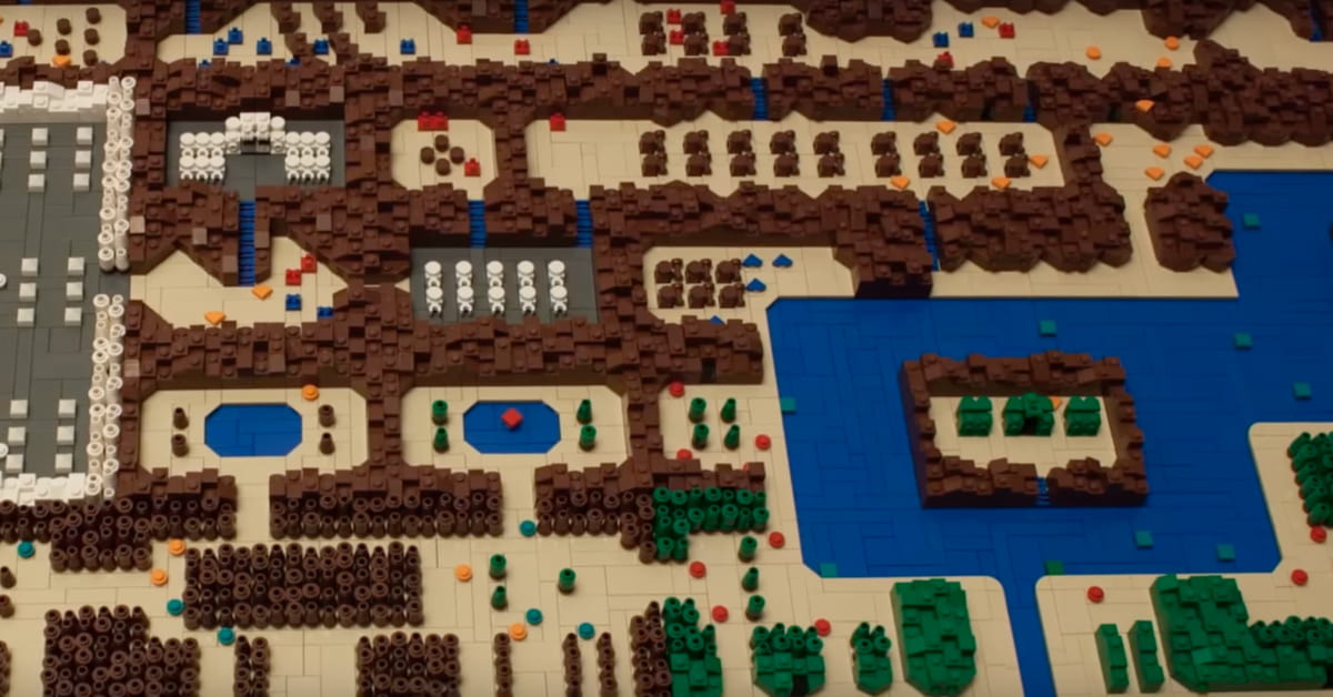 « The Legend Of Zelda » : il utilise 25 000 briques LEGO pour recréer la carte d’Hyrule 