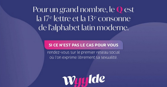 Wyylde, le site de rencontres sexuelles pour publics avertis s’affiche en 4X3