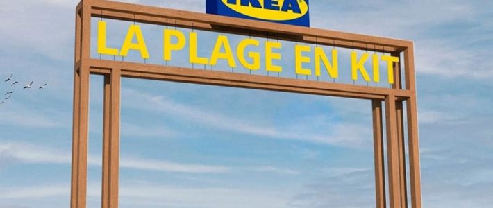 IKEA : une plage en kit installée à Nice