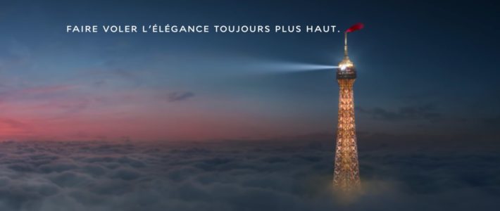 Air France s’envole avec élégance au dessus de la Tour Eiffel